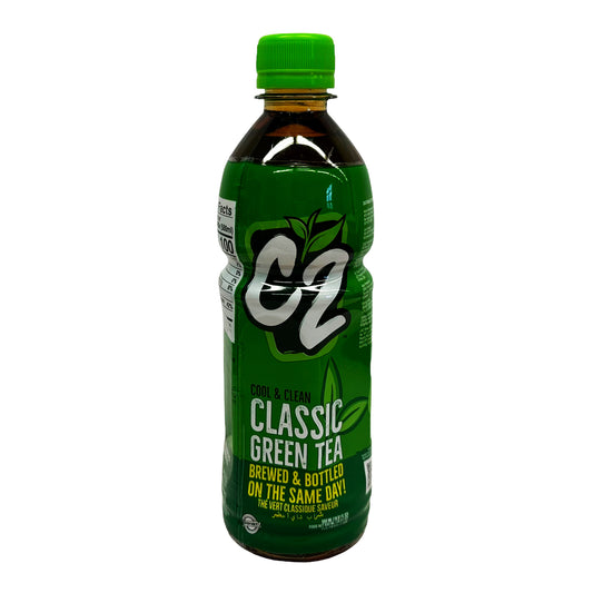 Front graphic image of C2 Green Tea - Classic 16.9oz (500ml)