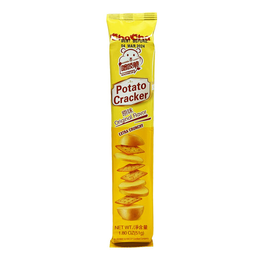 Front graphic image of ChaCha Potato Cracker - Original Flavor 1.8oz