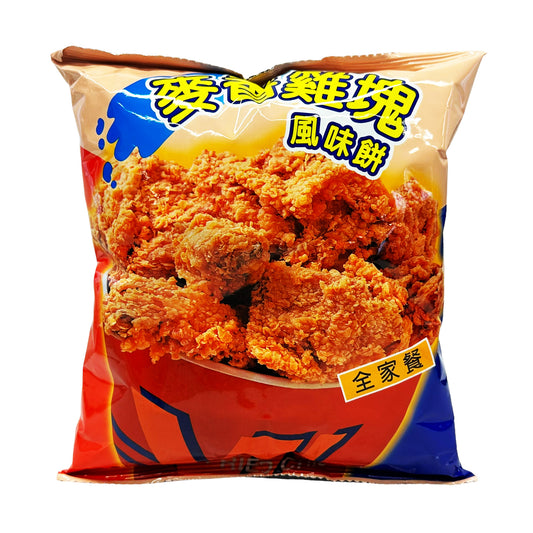 Front graphic image of Da Tong Square Corn Snack - Fried Chicken Flavor 1.8oz (50g)