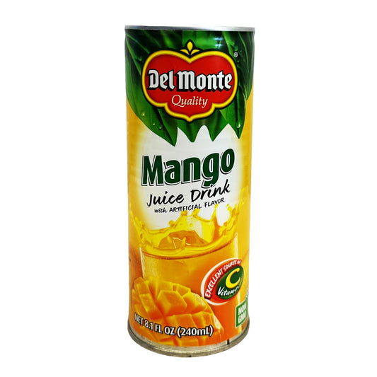 Front graphic image of Del Monte Juice Drink - Mango 8.1oz (240ml)