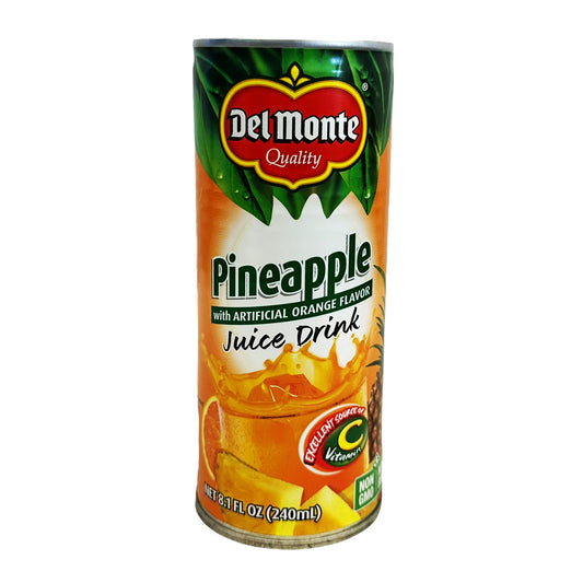 Front graphic image of Del Monte Juice Drink - Pineapple With Orange 8.1oz (240ml)