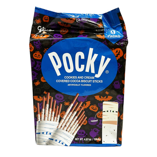 Front graphic image of Glico Pocky Sticks - Cookie And Cream 4.57oz (129.6g)