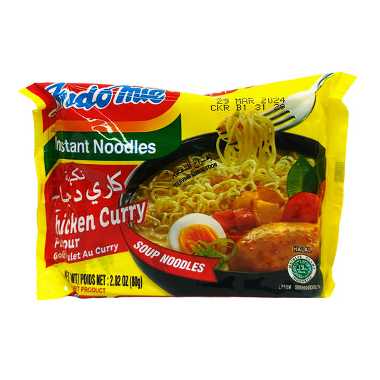 Front graphic image of Indomie Instant Soup Noodles - Chicken Curry Flavor 2.82oz