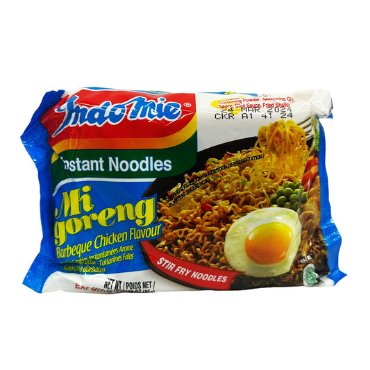 Front graphic image of Indomie Stir Fry Instant Noodles - BBQ Chicken Flavor 3oz