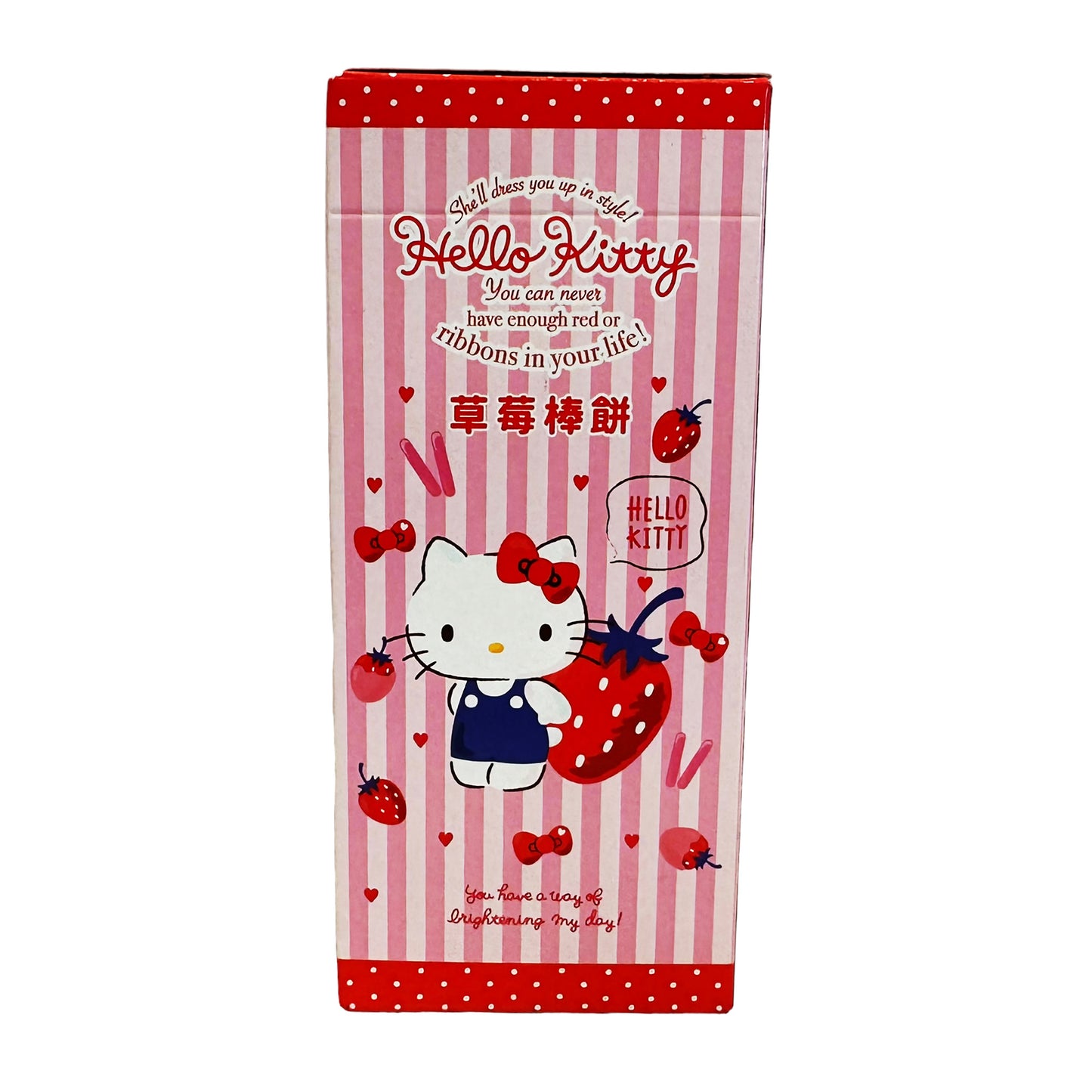 Front graphic image of Kaiser Hello Kitty Strawberry Chocolate Cookie Sticks 1.23 (35g)