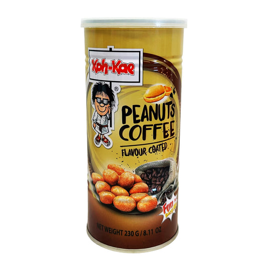 Front graphic image of Koh-Kae Coffee Flavor Coated Peanuts 8.11oz (230g)