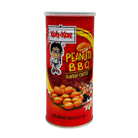 Front graphic image of Koh-Kae Peanuts BBQ Flavor 8.11oz