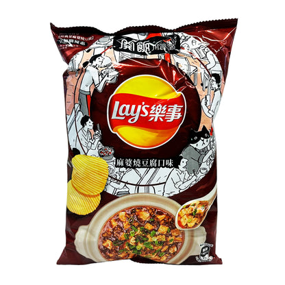 Front graphic image of Lay's Potato Chips - Mapo Tofu Flavor 2.47oz (70g)