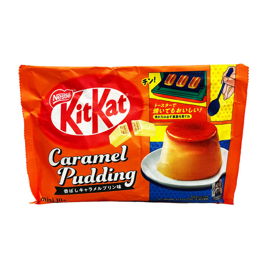 Front graphic image of Nestle KitKat Caramel Pudding Wafers 4.09oz (116g)