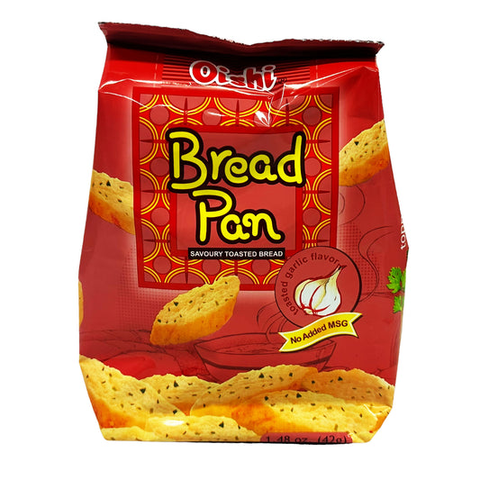Front graphic image of Oishi Bread Pan Toasted Bread - Toasted Garlic Flavor 1.48oz (42g)