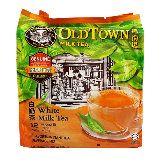 Front graphic image of Old Town 3 In 1 White - Milk Tea 16.9oz