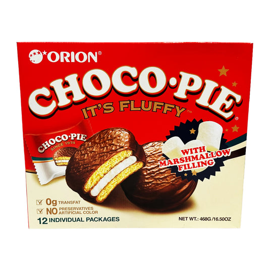 Front graphic image of Orion Choco Pie - Original Flavor 16.5oz (465g)