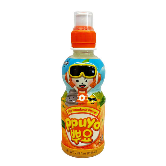Front graphic image of Paldo Puyo Yogurt Drink - Jeju Mandarin Flavor 7.95oz (235ml)