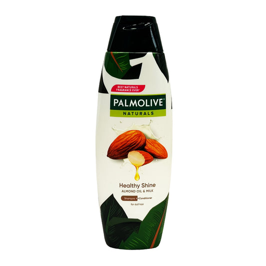 Front graphic image of Palmolive Naturals Healthy Shine Shampoo and Conditioner (White) 6.08oz (180ml)