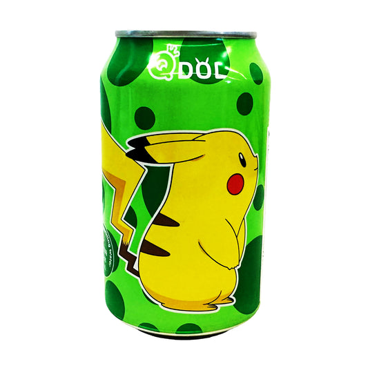 Front graphic image of QDOL Pokemon Sparkling Water - Lime Flavor 11.15oz (330ml)