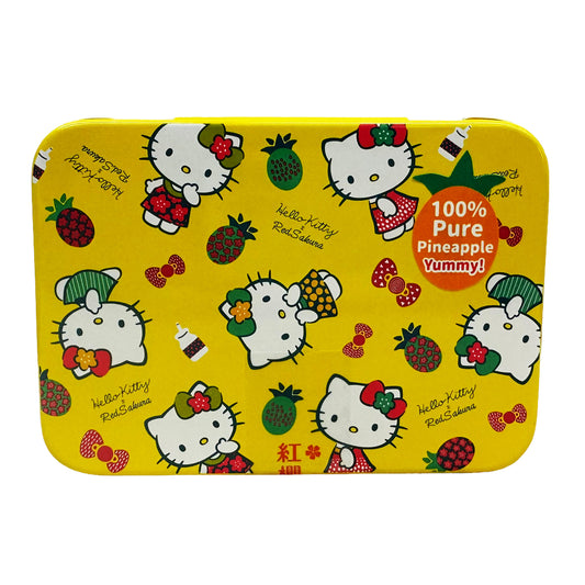 Front graphic image of Red Sakura Hello Kitty Pineapple Cakes 5.2oz (150g)