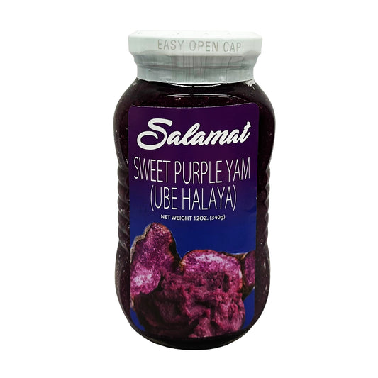 Front graphic image of Salamat Sweet Purple Yam - Ube Halaya 12oz (340g)