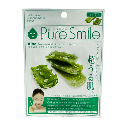 Front graphic image of Sun Smile Pure Smile Essence Mask - Aloe 0.8oz (23ml)