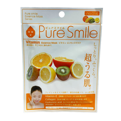 Front graphic image of Sun Smile Pure Smile Essence Mask - Vitamin 0.8oz (23ml)
