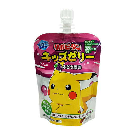 Front graphic image of Taisho Pokemon Jelly Drink - Grape 4.4oz (125g)