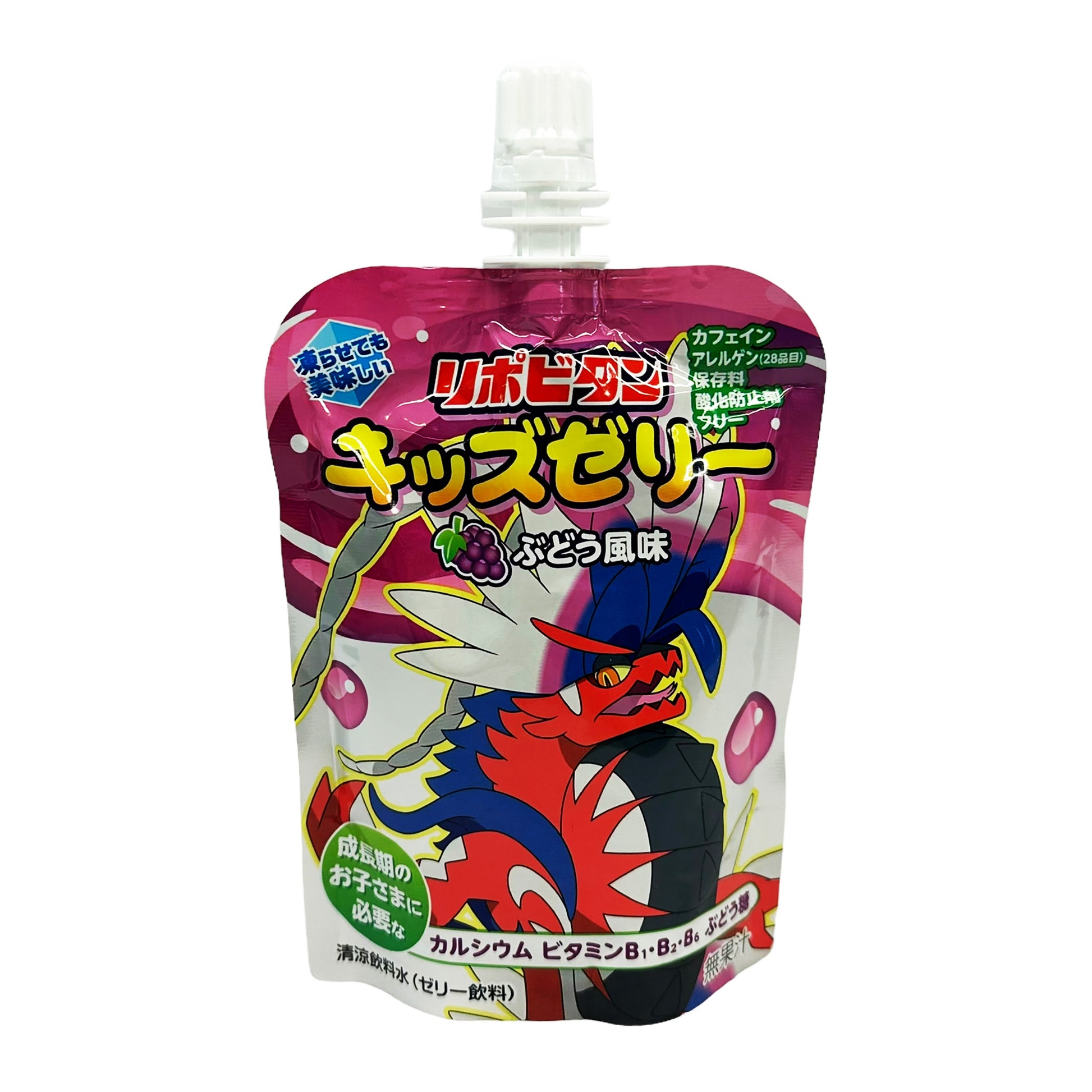 Front graphic image 4 of Taisho Pokemon Jelly Drink - Grape 4.4oz (125g)
