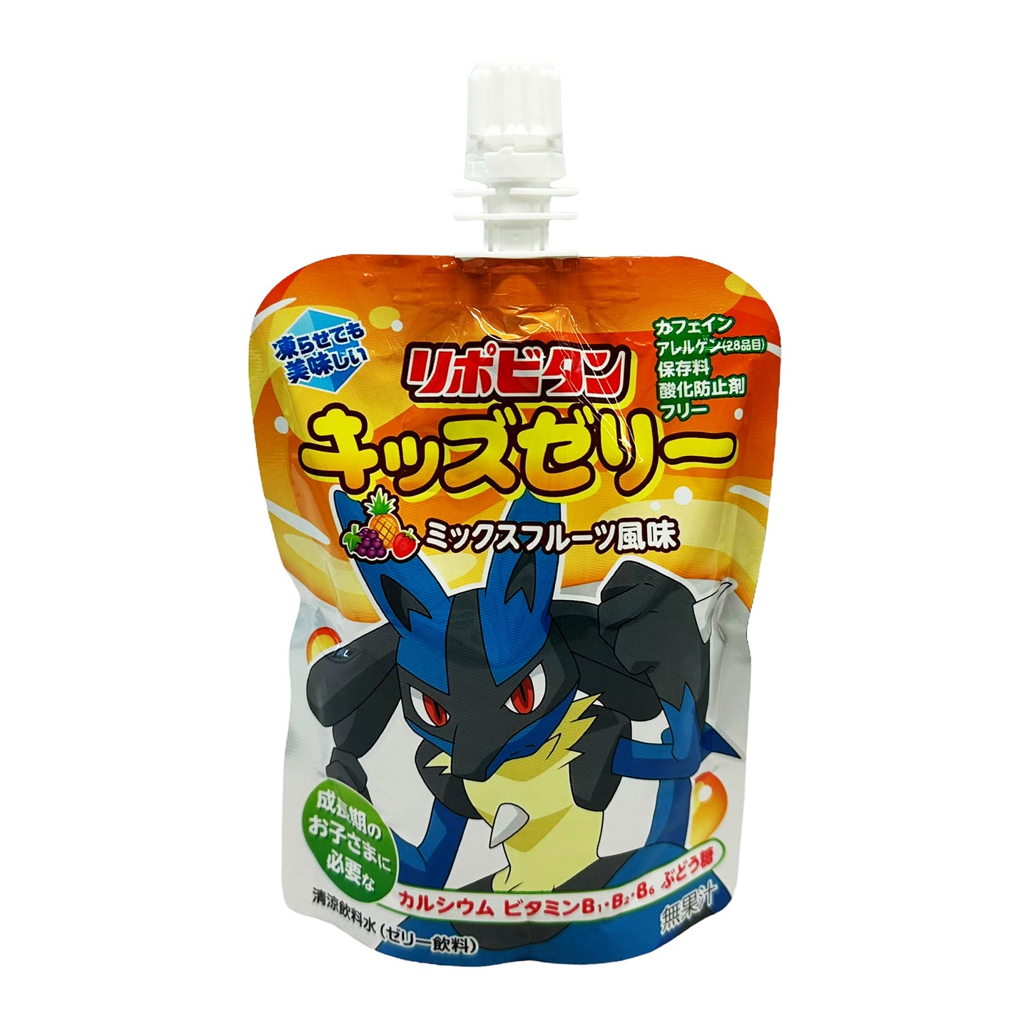 Front graphic image 3 of Taisho Pokemon Jelly Drink - Mixed Fruits 4.4oz (125g)