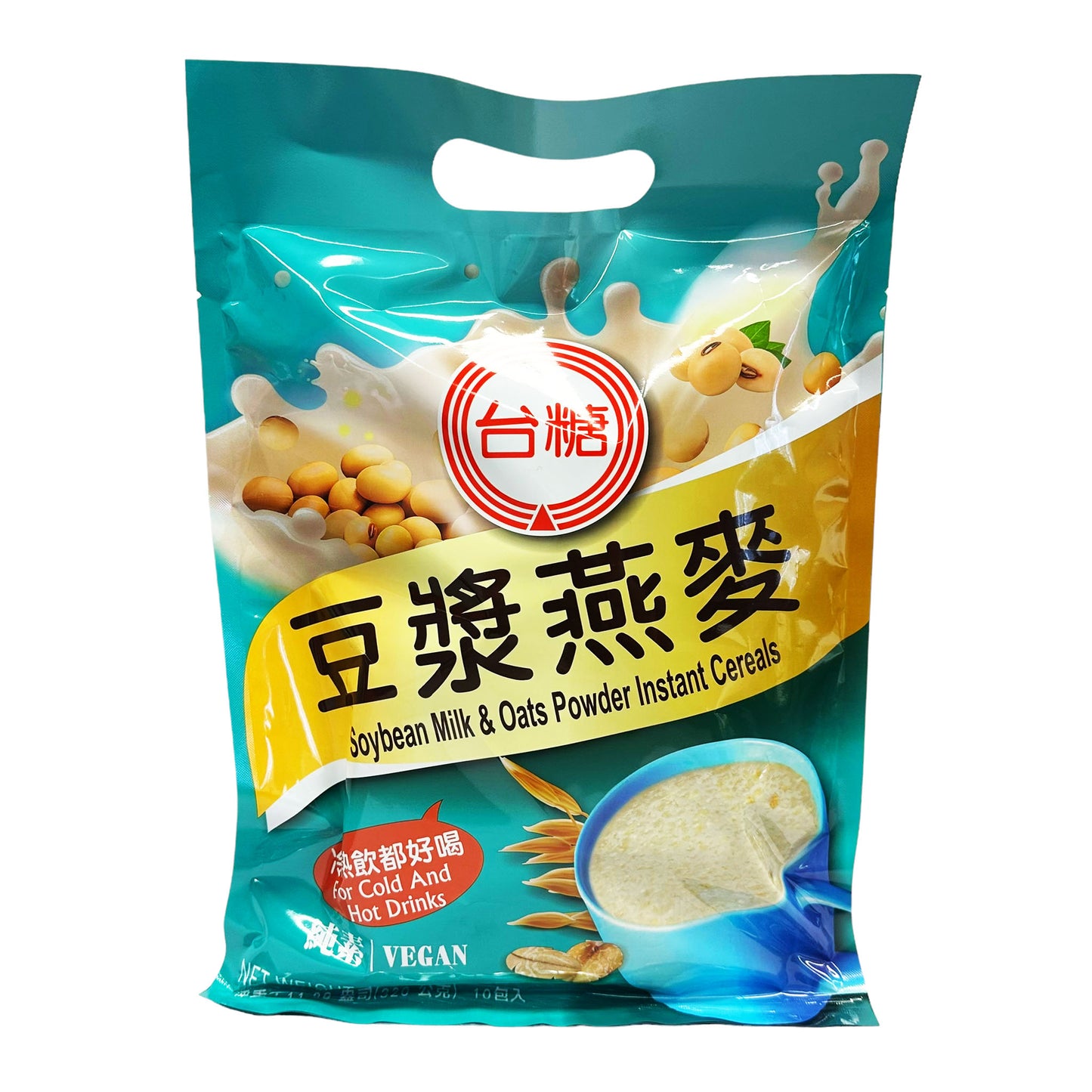 Front graphic image of Taitan Soybean Milk & Oats Powder Instant Cereals 11.28oz (320g)
