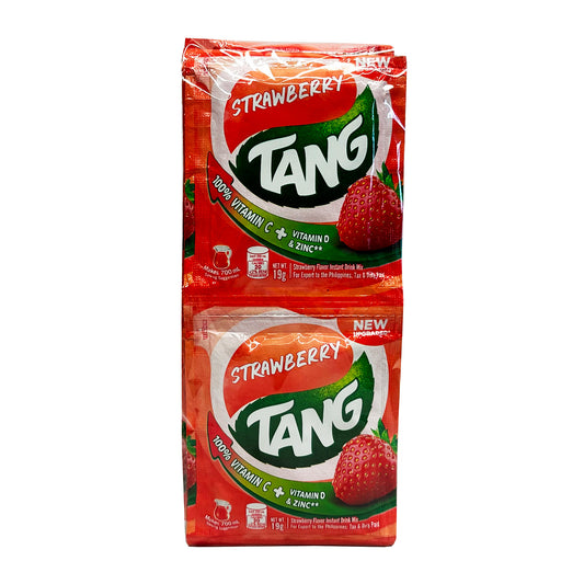 Front graphic image of Tang Strawberry Flavor Instant Drink Mix 8.04oz (228g)
