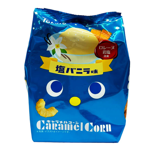 Front graphic image of Tohato Caramel Corn - Shio Vanilla 2.57oz (73g)