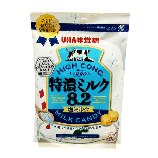 Front graphic image of UHA Tokuno Shio Milk Candy 2.5oz (75g)