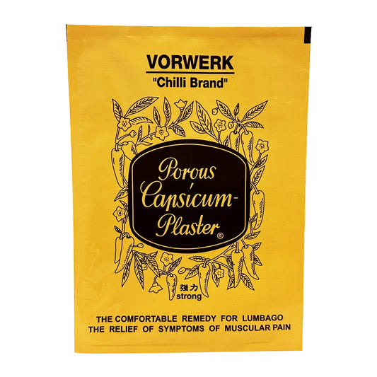 Front graphic image of Vorwerk Porous Capsicum Chilli Plaster 4.5"7 Inches