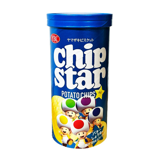 Front graphic image of YBC Chip Star Potato Chips - Butter Soy Sauce Flavor 1.58oz (45g)