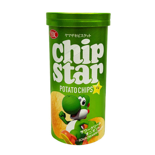 Front graphic image of YBC Chip Star Potato Chips - Sour Cream & Onion Flavor 1.58oz (45g)