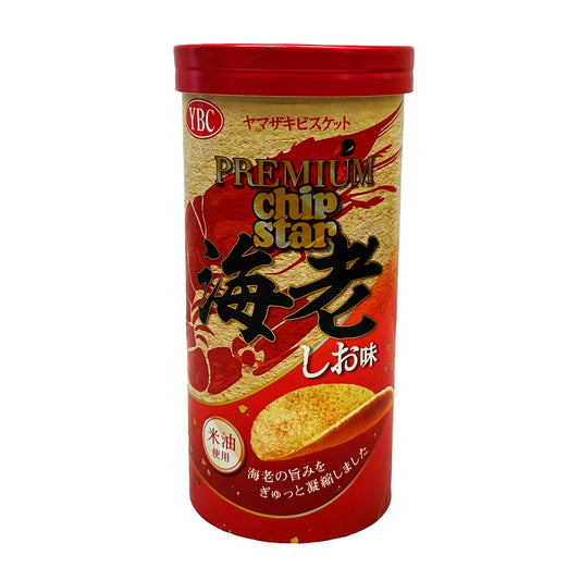 Front graphic image of YBC Premium Chip Star - Ebi Shio Flavor 1.58oz (45g)
