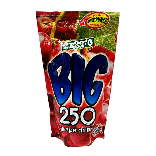 Front graphic image of Zesto Big 250 Grape Drink 8.45oz (250ml)