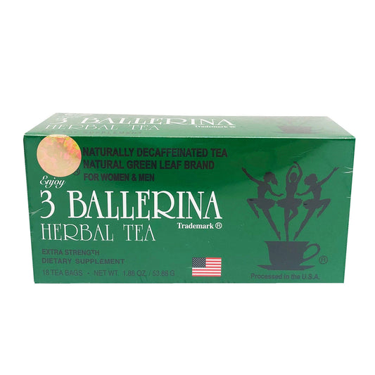 Front graphic image of 3 Ballerina Herbal Tea 1.88oz