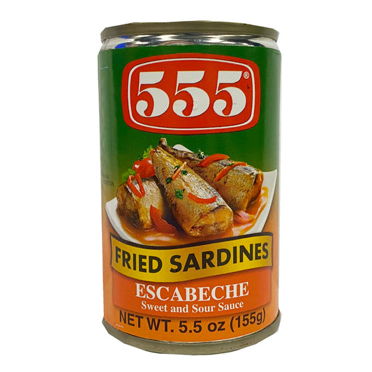 Front graphic image of 555 Fried Sardines - Escabeche 5.5oz