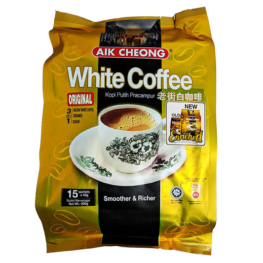 Front graphic image of Aik Cheong White Coffee Original Flavor 21.16oz