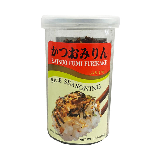 Front graphic image of Ajishima Rice Seasoning - Katsuo Fumi Furikake 1.7oz