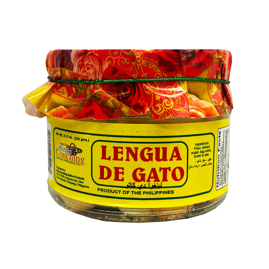 Front graphic image of Aling Conching Thin Butter Cookies - Lengua De Gato 8.12oz