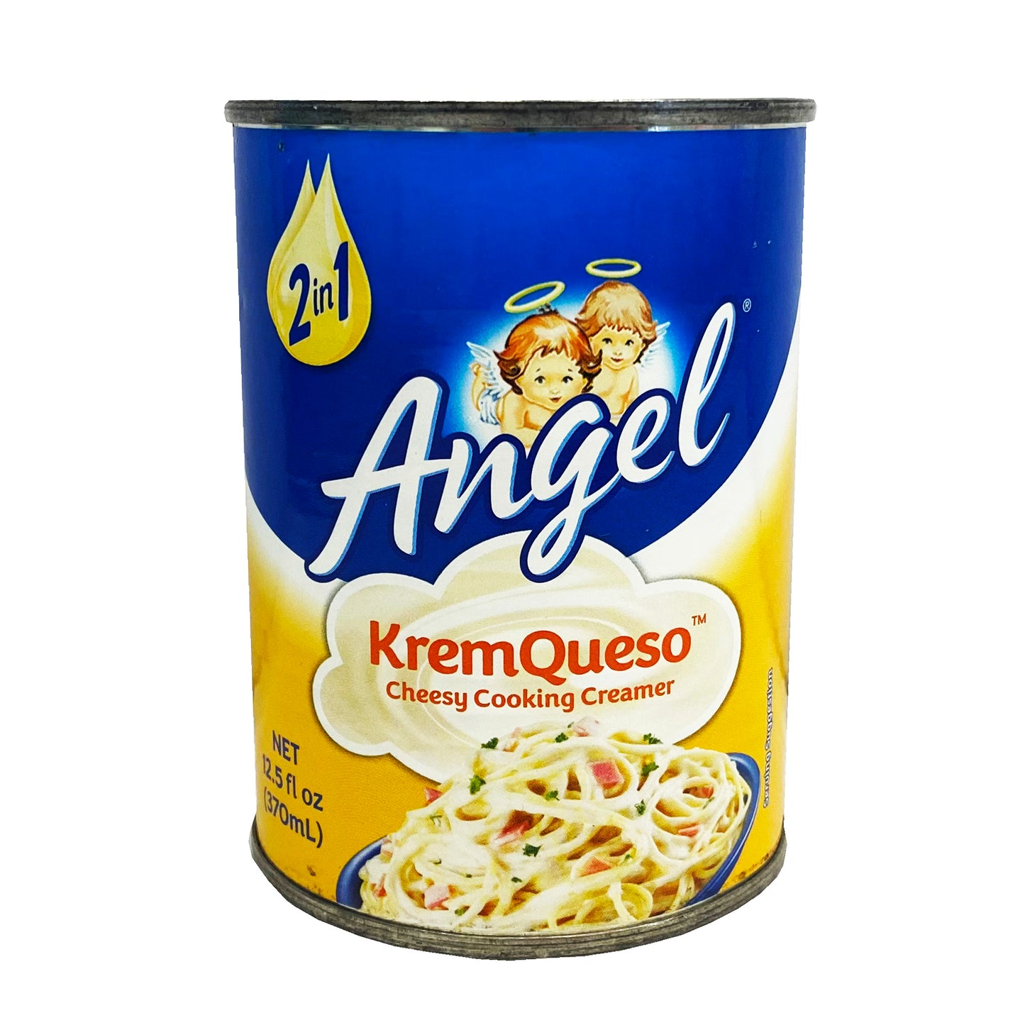Front graphic image of Angel Cheesy Cooking Creamer - KremQueso 12.5oz