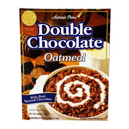 Front graphic image of Antonio Pueo Double Chocolate Oatmeal 7.05z (200g)