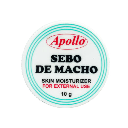 Front graphic view of Apollo Sebo De Macho Skin Moisturizer 0.35oz