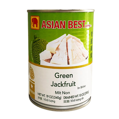 Front graphic image of Asian Best Green Jackfruit In Brine 19oz (540g)