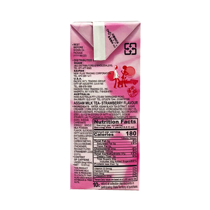 Side graphic image of Assam Milk Tea Strawberry 13.5oz - 阿萨姆 草莓奶茶 13.5oz