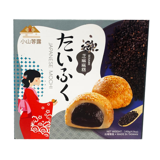 Front graphic image of Yi Xi Food Japanese Mochi - Sesame Flavor 4.9oz (140g) 