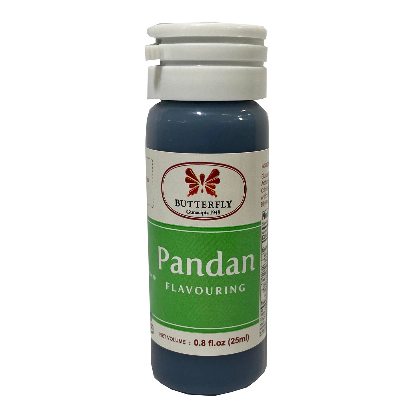 Front graphic image of Butterfly Pandan Flavoring 0.8oz