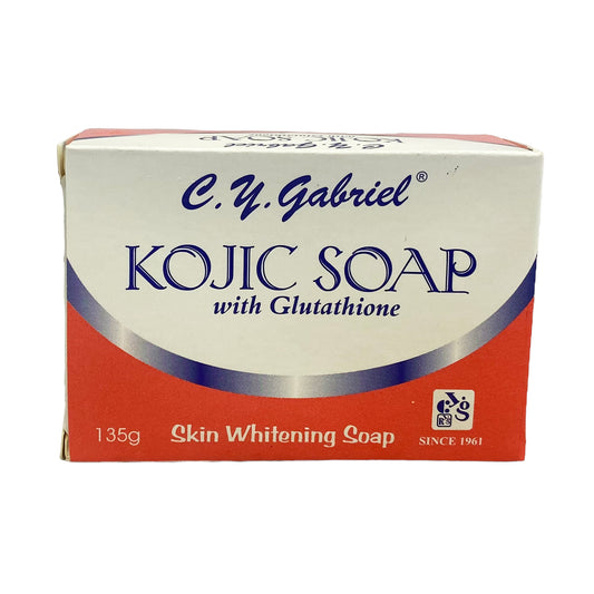 Front graphic view of CY Gabriel Kojic Soap with Glutathione 4.76oz (135g)
