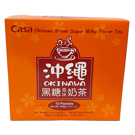 Front graphic image of Casa Milky Tea - Okinawa Brown Sugar Flavor 8.81oz