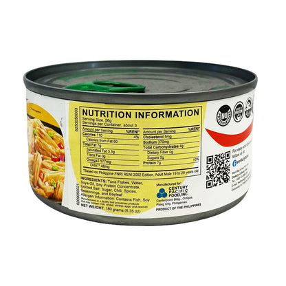 Back graphic image of Century Light Tuna - Hot & Spicy Style 6.35oz